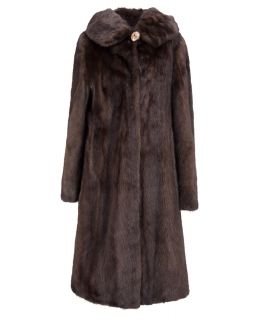Пальто из меха норки, цвет: Махагон - купить за 184000 в магазине - Гипермаркет меха