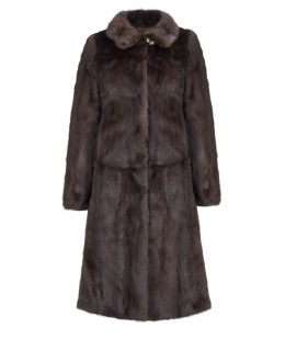 Пальто из меха норки, цвет: Махагон - купить за 138000 в магазине - Гипермаркет меха