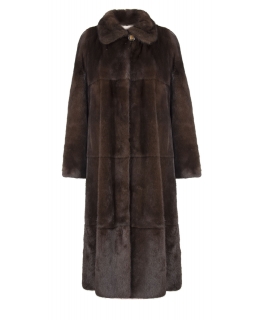 Пальто из меха норки, цвет: Махагон - купить за 270000 в магазине - Гипермаркет меха