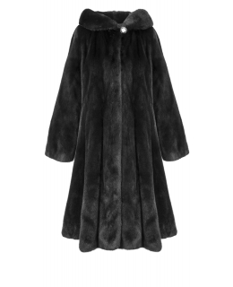 Пальто из меха норки, цвет: Чёрный - купить за 281500 в магазине - Гипермаркет меха