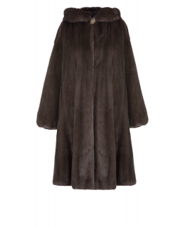 Пальто из меха норки, цвет: Махагон - купить за 266600 в магазине - Гипермаркет меха