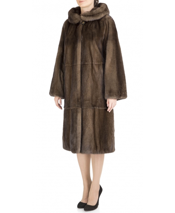 Пальто из меха норки, цвет: Тонированный - купить за 254600 в магазине - Гипермаркет меха