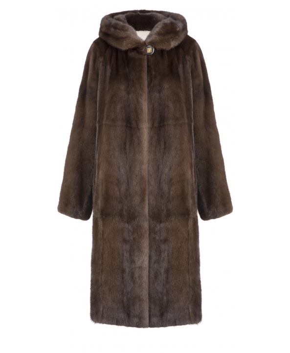 Пальто из меха норки, цвет: Деми бафф - купить за 285200 в магазине - Гипермаркет меха