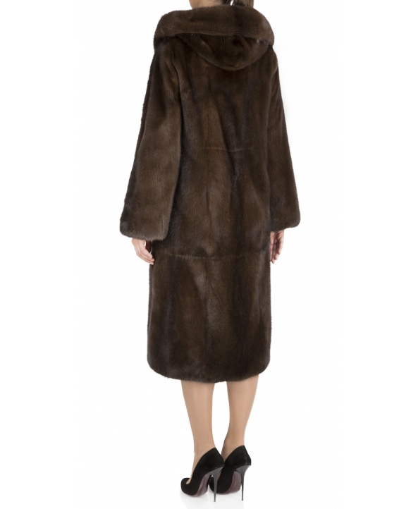 Пальто из меха норки, цвет: Деми бафф - купить за 285200 в магазине - Гипермаркет меха