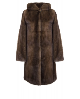 Пальто из меха норки, цвет: Деми бафф - купить за 220000 в магазине - Гипермаркет меха