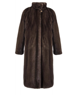 Пальто из меха норки, цвет: Махагон - купить за 265000 в магазине - Гипермаркет меха