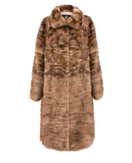 Пальто из меха норки, цвет: Золотой - купить за 60000 в магазине - Гипермаркет меха