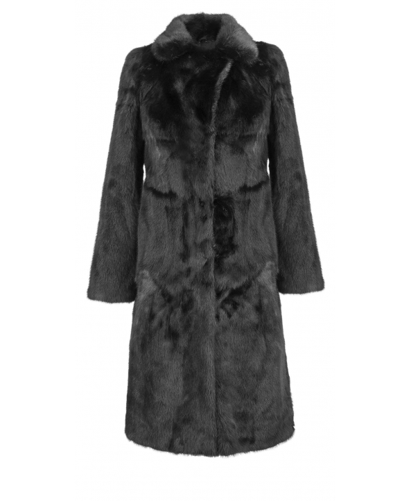 Пальто из меха норки, цвет: Чёрный - купить за 110000 в магазине - Гипермаркет меха