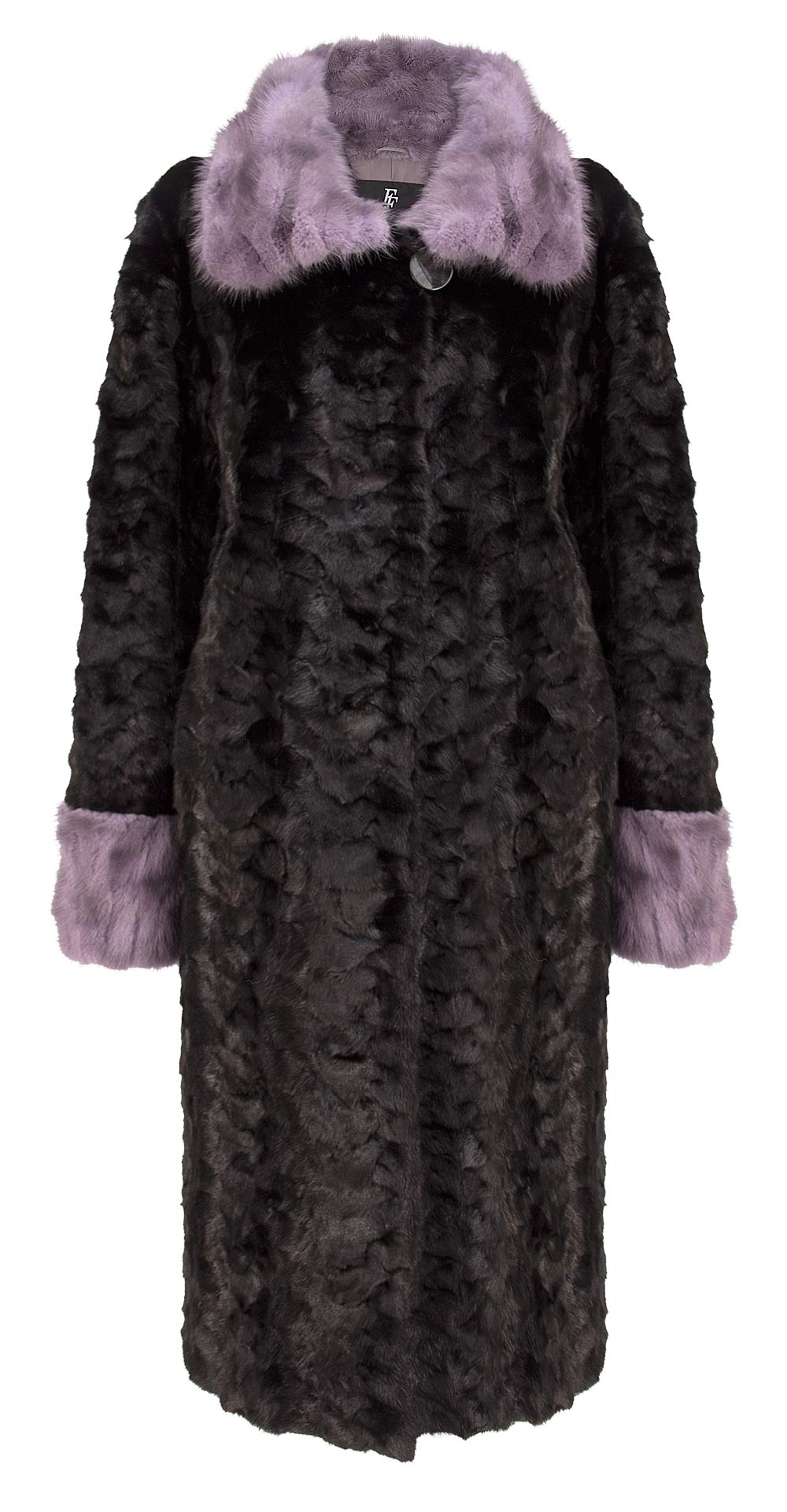 Пальто из меха норки, цвет: Чёрный / Цветной - купить за 96400 в магазине - Гипермаркет меха