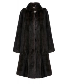 Пальто из меха норки, цвет: Махагон - купить за 290700 в магазине - Гипермаркет меха