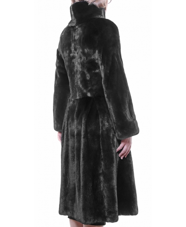 Пальто из меха норки, цвет: Чёрный - купить за 219100 в магазине - Гипермаркет меха