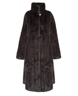 Пальто из меха норки, цвет: Махагон - купить за 278500 в магазине - Гипермаркет меха