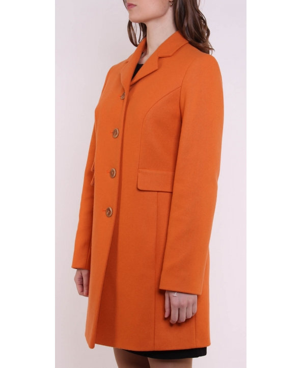 Пальто из шерсти, цвет: Оранжевый - купить за 8600 в магазине - Гипермаркет меха