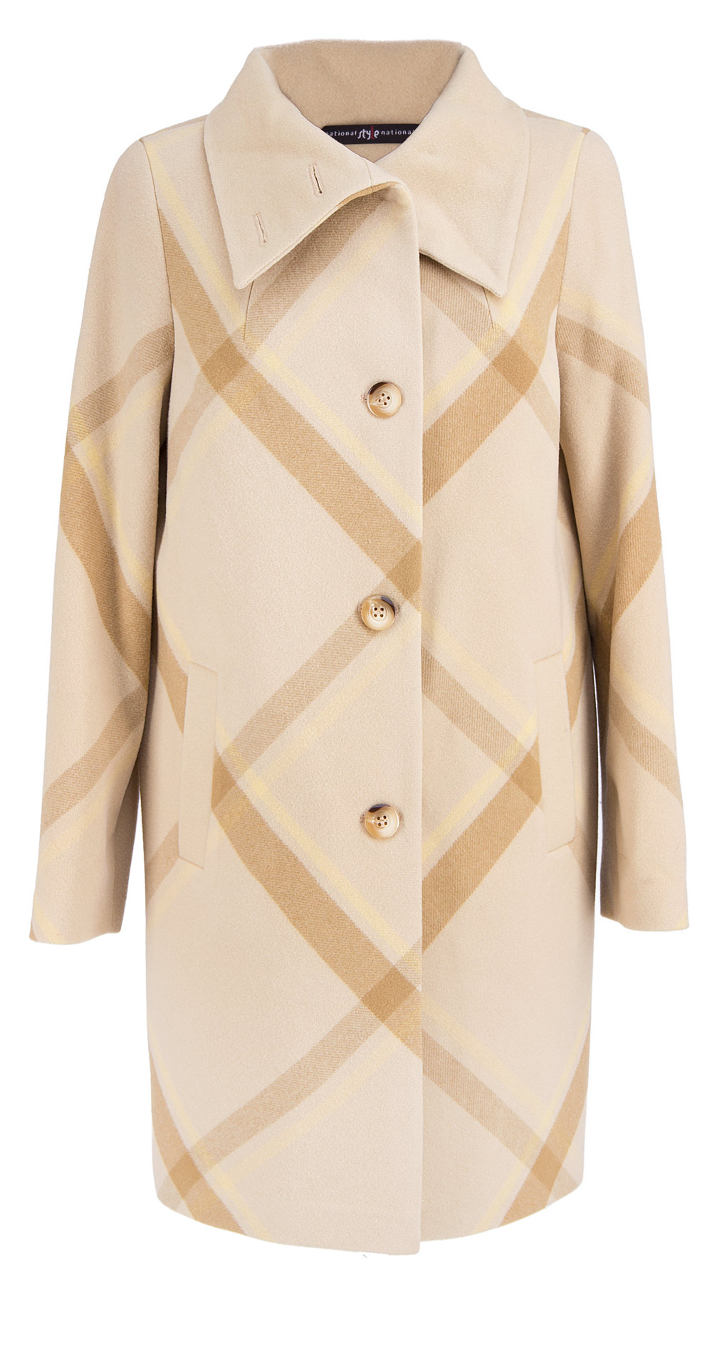 Пальто из шерсти, цвет: Бежевый - купить за 10400 в магазине - Гипермаркет меха