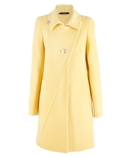 Пальто из шерсти, цвет: Жёлтый - купить за 5200 в магазине - Гипермаркет меха