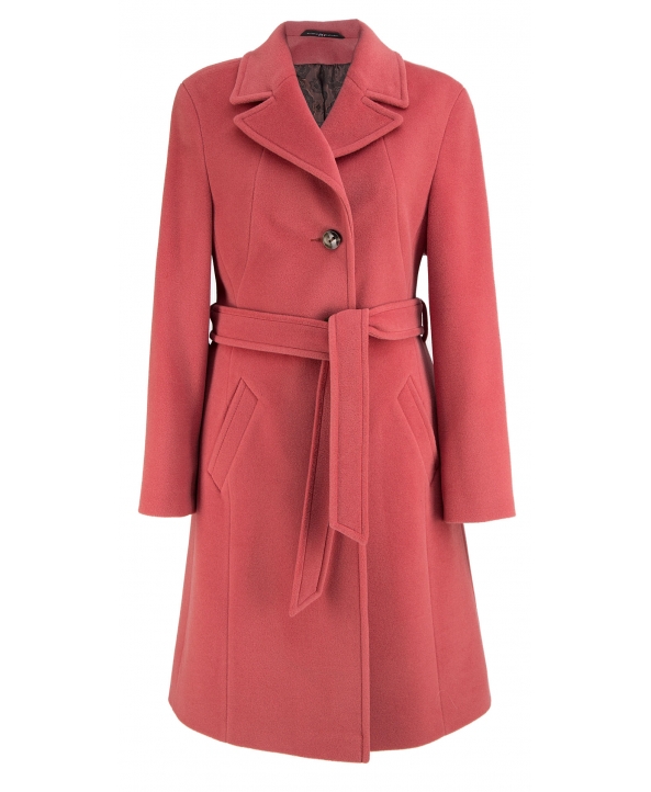 Пальто из шерсти, цвет: Серо-розовый - купить за 14200 в магазине - Гипермаркет меха