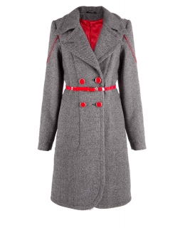 Пальто из шерсти, цвет: Серый - купить за 4800 в магазине - Гипермаркет меха