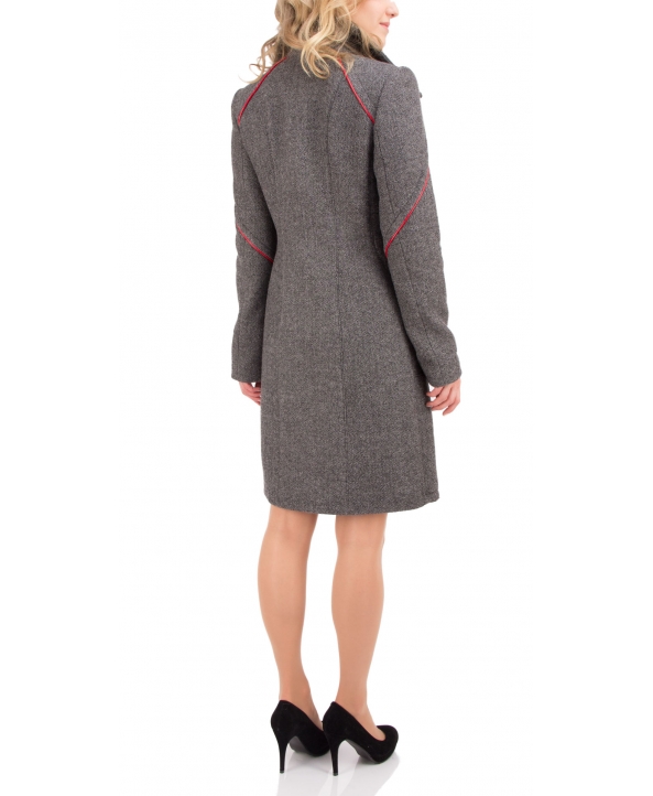 Пальто из шерсти, цвет: Серый - купить за 4800 в магазине - Гипермаркет меха