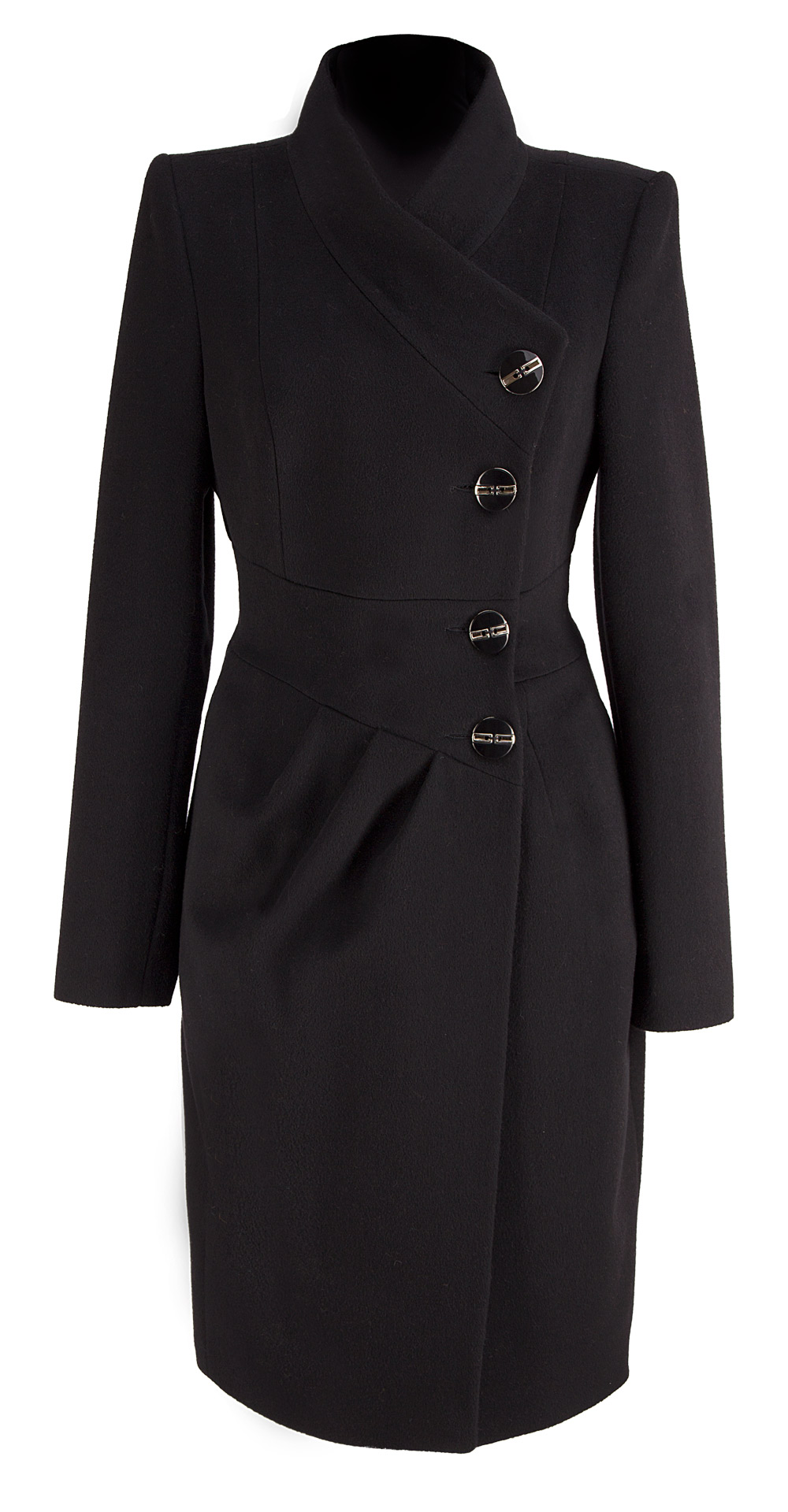 Пальто из шерсти, цвет: Чёрный - купить за 8800 в магазине - Гипермаркет меха