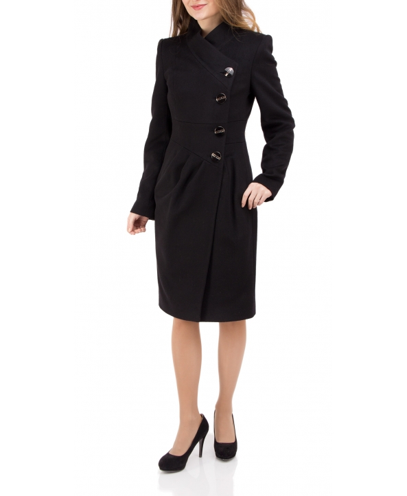 Пальто из шерсти, цвет: Чёрный - купить за 8800 в магазине - Гипермаркет меха