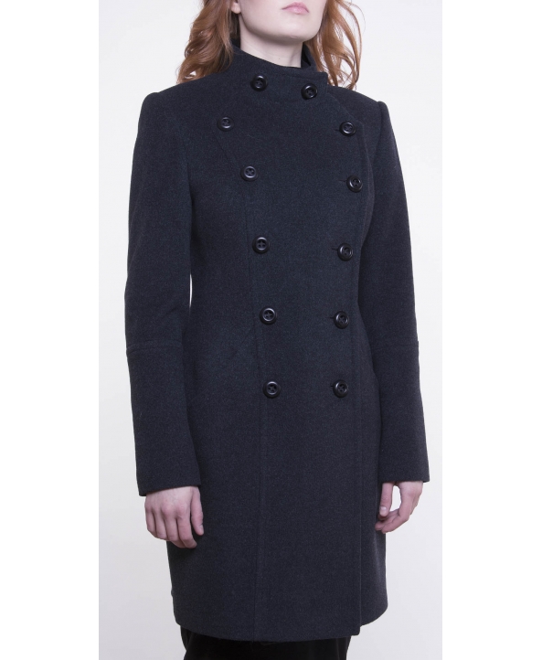 Пальто из шерсти, цвет: Тёмно-серый - купить за 7200 в магазине - Гипермаркет меха