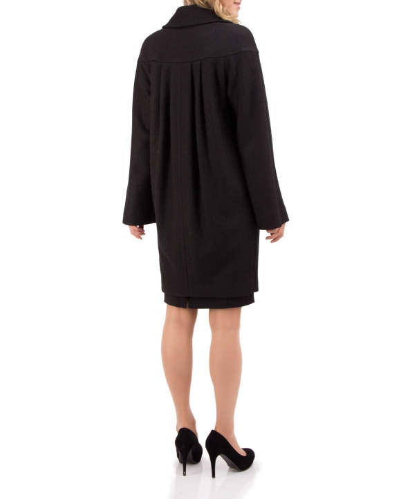 Пальто из шерсти, цвет: Чёрный - купить за 6400 в магазине - Гипермаркет меха