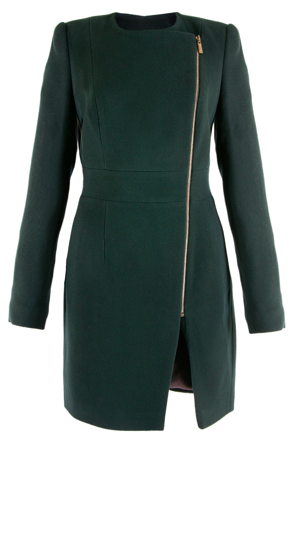 Пальто из шерсти, цвет: Зелёный - купить за 7200 в магазине - Гипермаркет меха