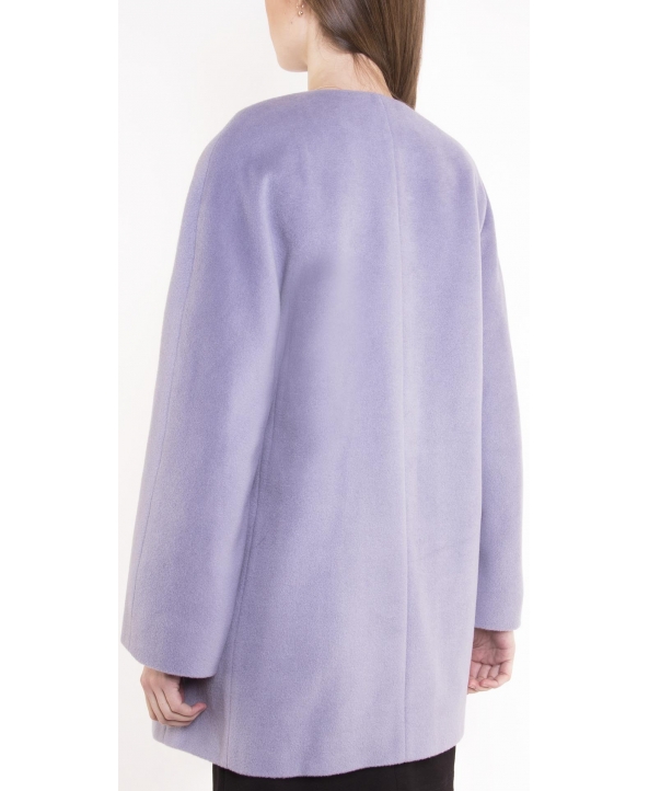 Пальто из шерсти, цвет: Серо-голубой - купить за 8000 в магазине - Гипермаркет меха