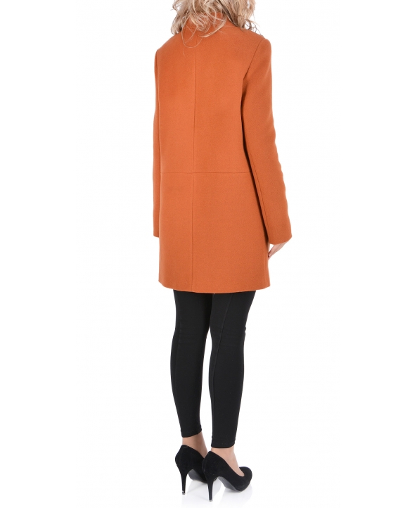 Пальто из шерсти, цвет: Охра - купить за 9200 в магазине - Гипермаркет меха