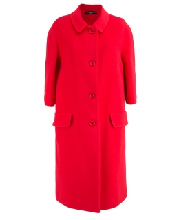 Пальто из шерсти, цвет: Красный - купить за 9400 в магазине - Гипермаркет меха