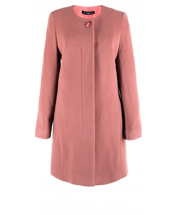 Пальто из шерсти, цвет: Серо-розовый - купить за 6800 в магазине - Гипермаркет меха