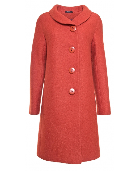 Пальто из шерсти, цвет: Терра - купить за 14000 в магазине - Гипермаркет меха