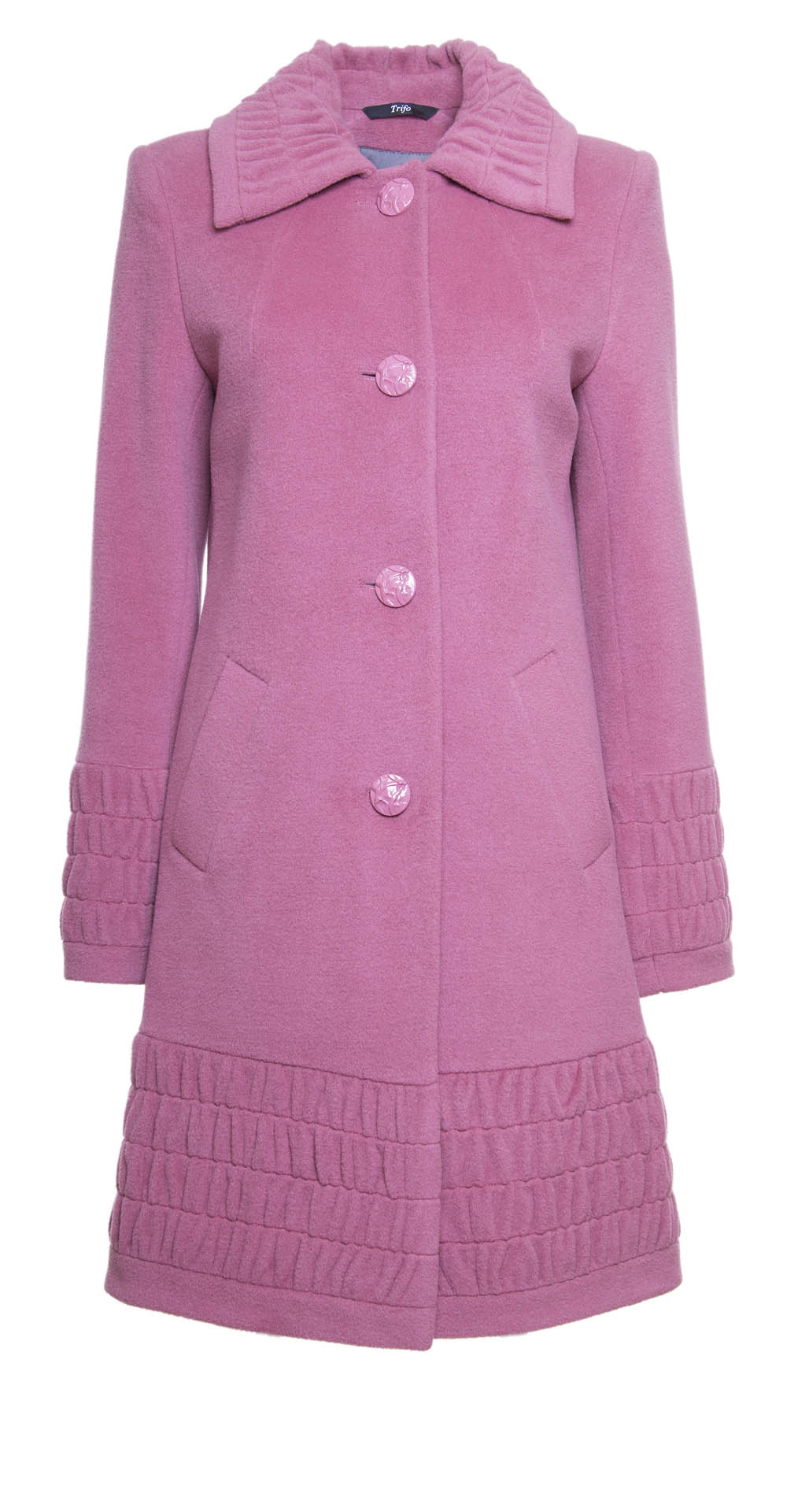 Пальто из шерсти, цвет: Спокойный коралл - купить за 6200 в магазине - Гипермаркет меха
