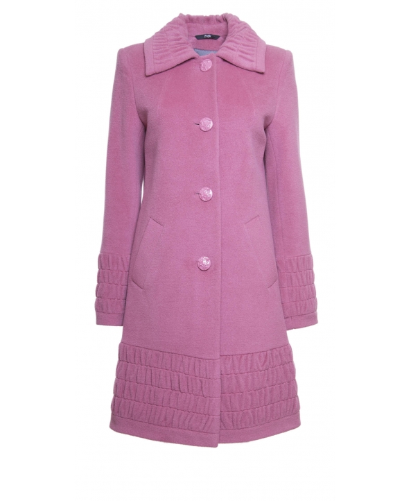 Пальто из шерсти, цвет: Спокойный коралл - купить за 6200 в магазине - Гипермаркет меха