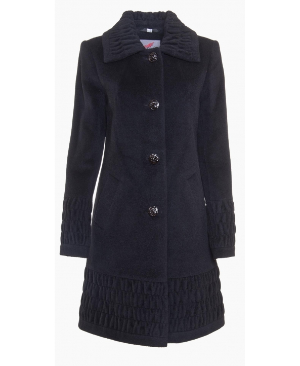 Пальто из шерсти, цвет: Чёрный - купить за 6200 в магазине - Гипермаркет меха