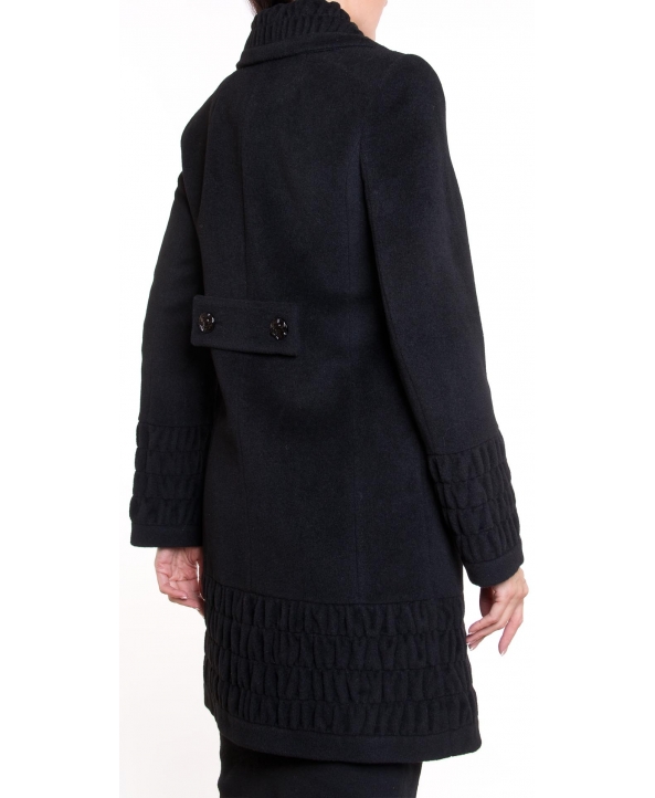 Пальто из шерсти, цвет: Чёрный - купить за 6200 в магазине - Гипермаркет меха