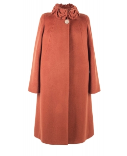 Пальто из шерсти, цвет: Кирпичный - купить за 15000 в магазине - Гипермаркет меха