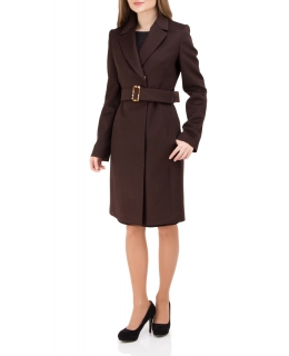 Пальто из шерсти, цвет: Коричневый - купить за 13600 в магазине - Гипермаркет меха