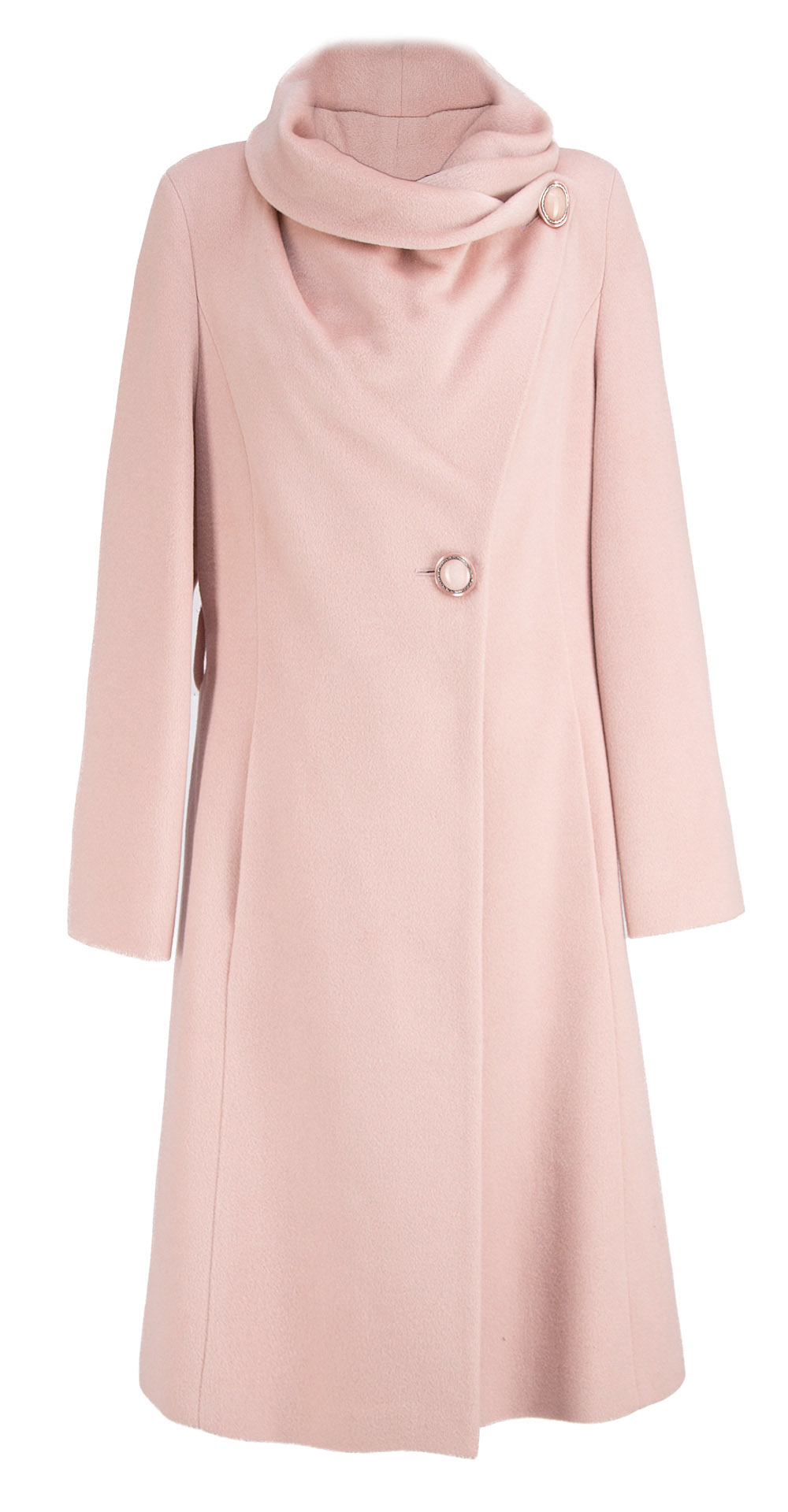 Пальто из шерсти, цвет: Розово-бежевый - купить за 8000 в магазине - Гипермаркет меха
