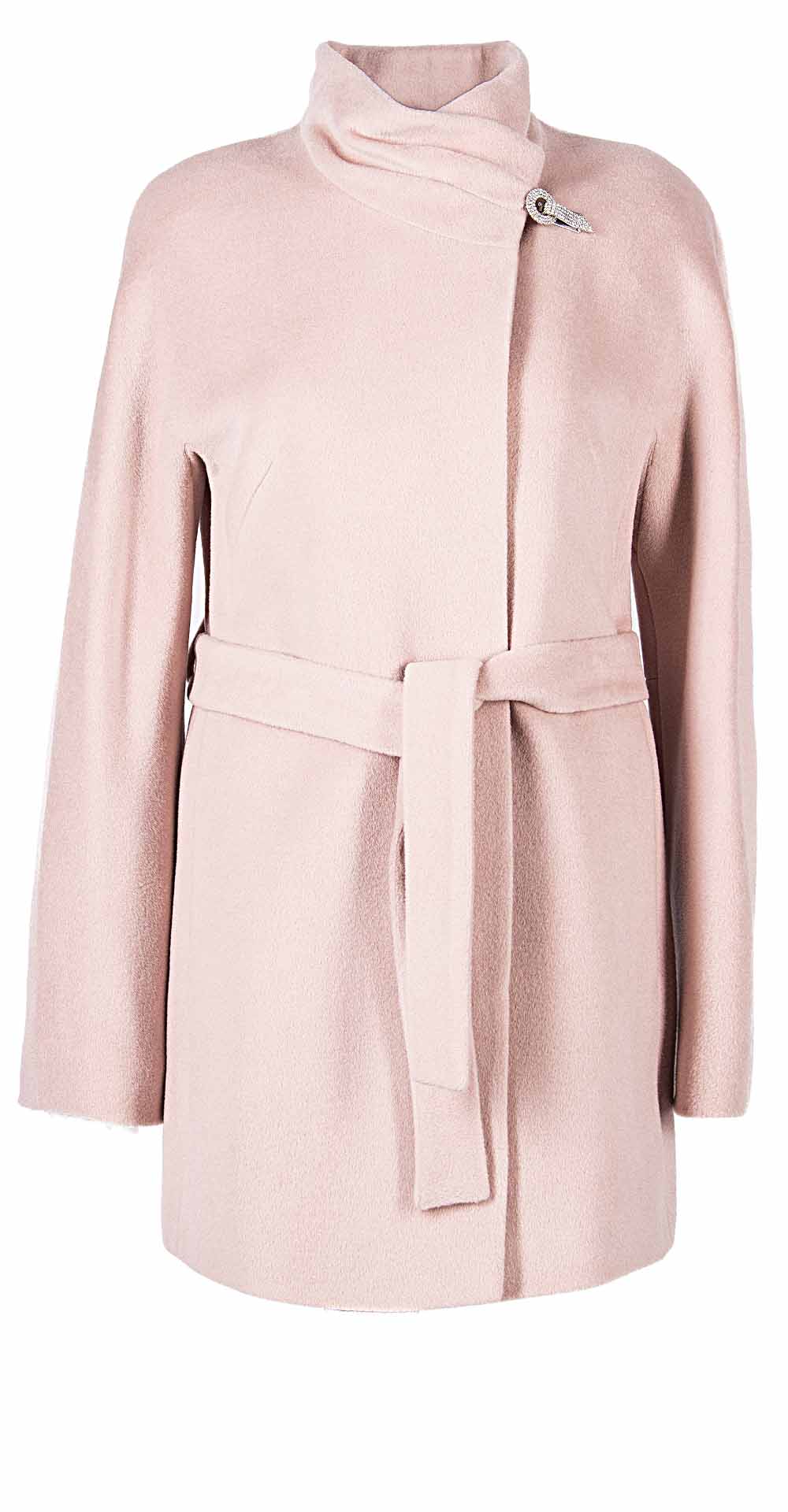 Пальто из шерсти, цвет: Розово-бежевый - купить за 7000 в магазине - Гипермаркет меха