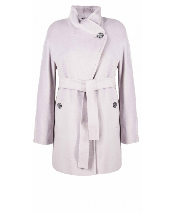 Пальто из шерсти, цвет: Светло-серый - купить за 8800 в магазине - Гипермаркет меха