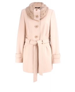 Пальто из шерсти, цвет: Бежевый - купить за 8800 в магазине - Гипермаркет меха