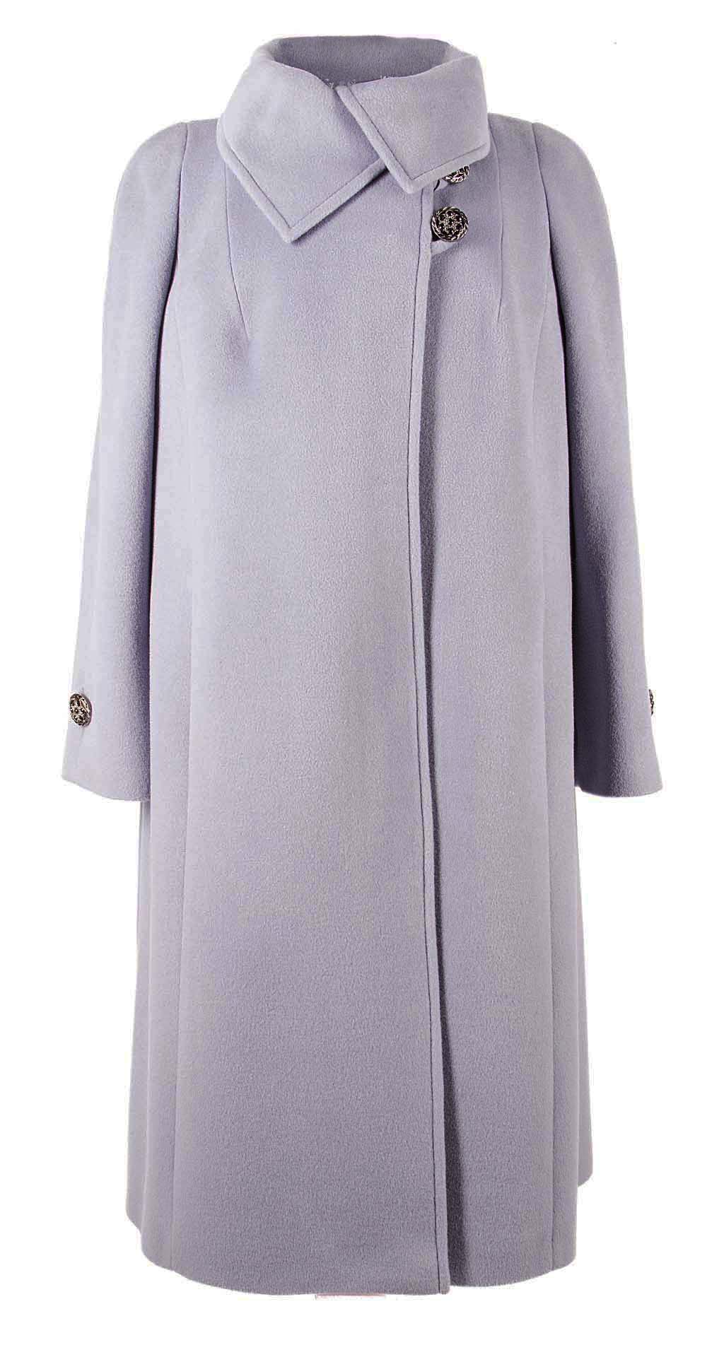 Пальто из шерсти, цвет: Голубой - купить за 8800 в магазине - Гипермаркет меха