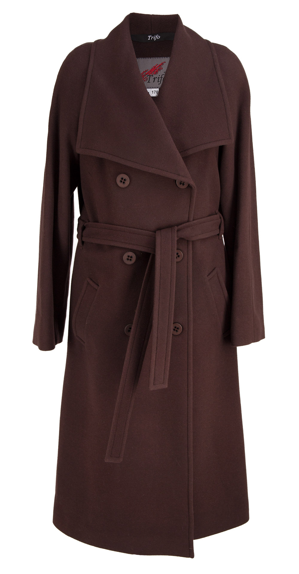 Пальто из шерсти, цвет: Горький шоколад - купить за 10000 в магазине - Гипермаркет меха