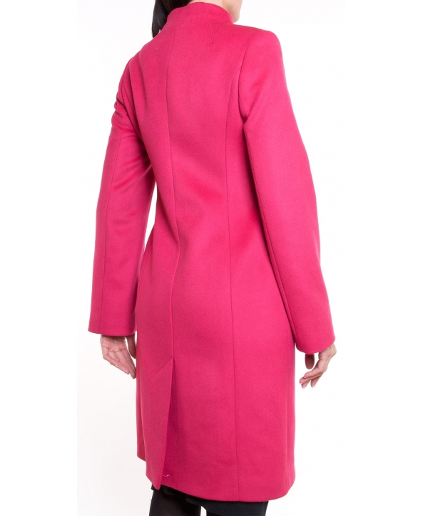 Пальто из шерсти, цвет: Малиновый - купить за 14800 в магазине - Гипермаркет меха