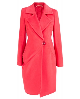 Пальто из шерсти, цвет: Коралловый - купить за 29000 в магазине - Гипермаркет меха