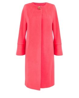 Пальто из шерсти, цвет: Коралловый - купить за 31000 в магазине - Гипермаркет меха