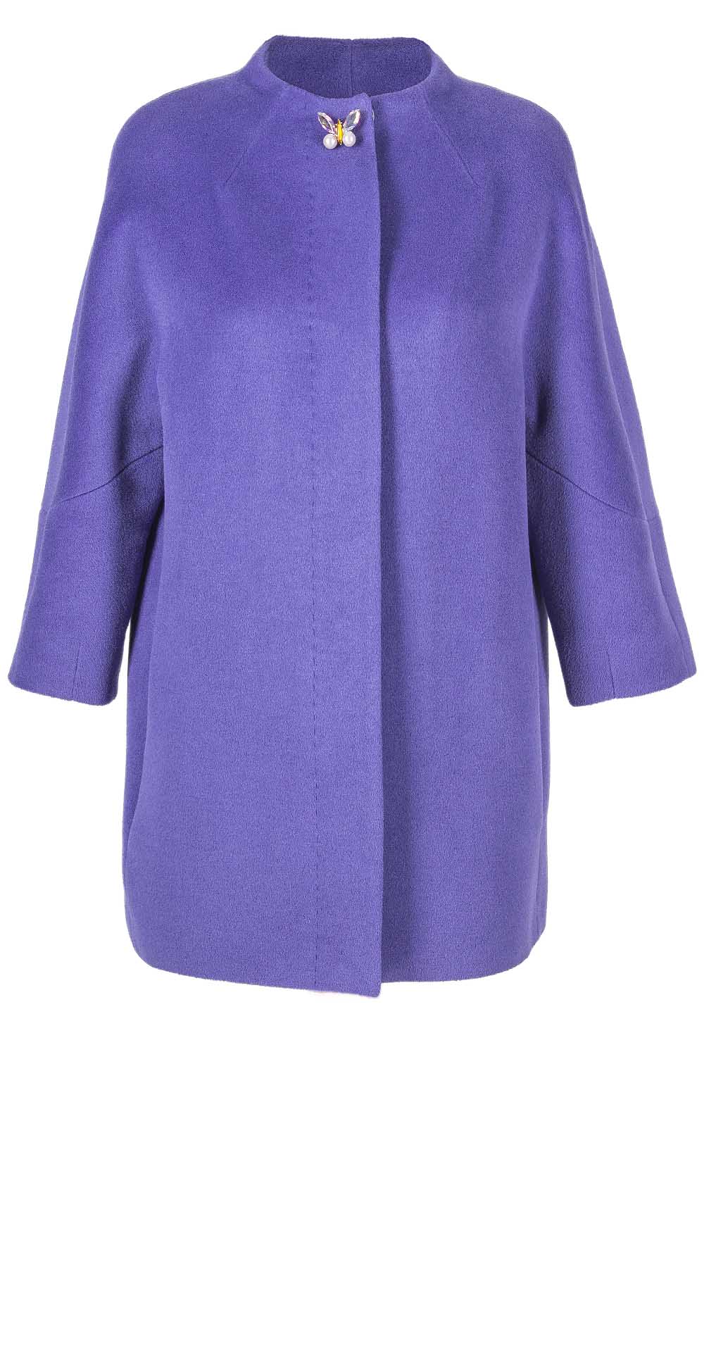 Пальто из шерсти, цвет: Сиреневый - купить за 25800 в магазине - Гипермаркет меха