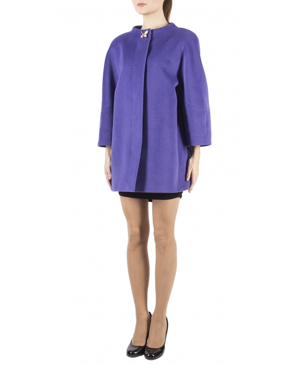 Пальто из шерсти, цвет: Сиреневый - купить за 25800 в магазине - Гипермаркет меха