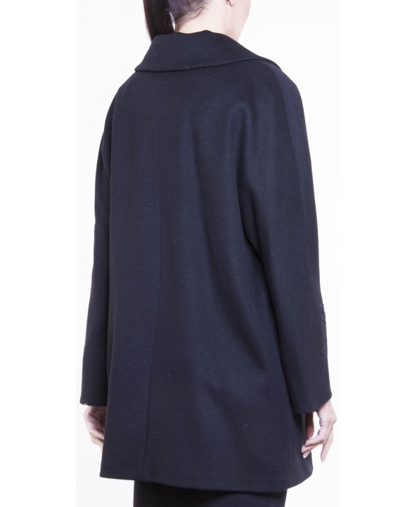 Пальто из шерсти, цвет: Чёрный пресс - купить за 8000 в магазине - Гипермаркет меха